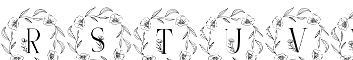 Sweet Spring Monogram Font LOWERCASE