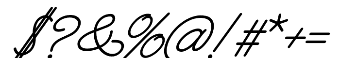 Sweet Talker Italic Font OTHER CHARS
