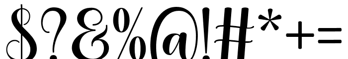 Sweet july Regular Font OTHER CHARS