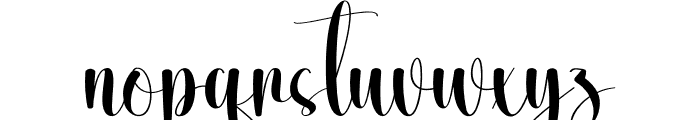 Sweety Jasmine Font LOWERCASE