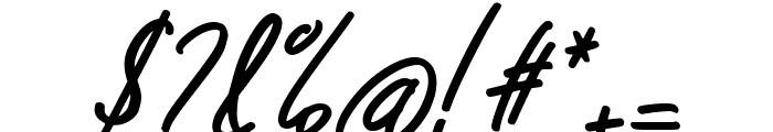 Swift Gorgeous Italic Font OTHER CHARS