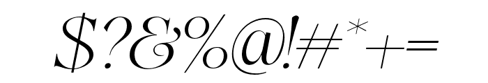 SwilyBright-Italic Font OTHER CHARS