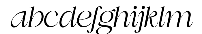 SwilyBright-Italic Font LOWERCASE