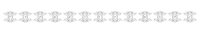 Swirl Monogram Font LOWERCASE