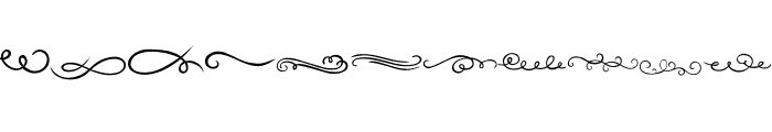 Swirl doodle Font UPPERCASE