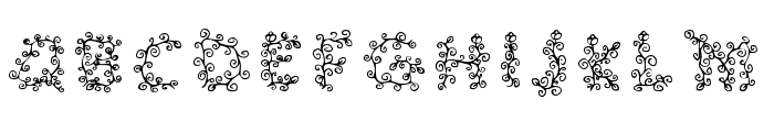 Swirlflower Regular Font UPPERCASE