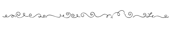 Swirls line Font UPPERCASE