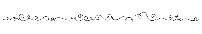 Swirls line Font LOWERCASE