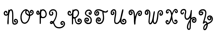 Swirly Curls Regular Font UPPERCASE