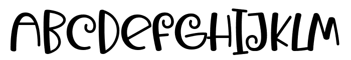 Swirly & Happy Font UPPERCASE