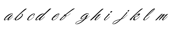 Swirly Italic Font LOWERCASE