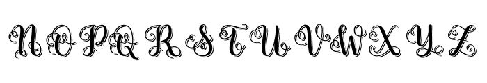 Swirly Letters Font UPPERCASE