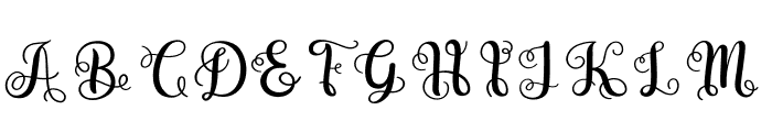 Swirly Letters Font LOWERCASE