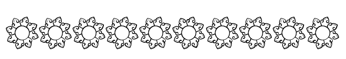 Swirly Mandala Monogram Font OTHER CHARS