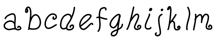 SwirlyTwirly Font LOWERCASE