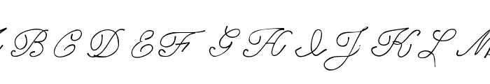 Swooshhandwriting Font UPPERCASE