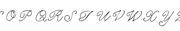 Swooshhandwriting Font UPPERCASE