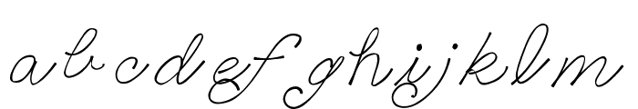 Swooshhandwriting Font LOWERCASE