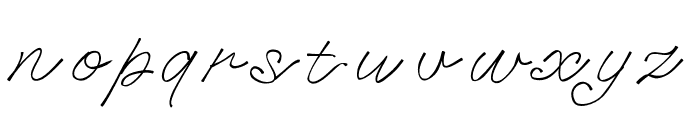 Swooshhandwriting Font LOWERCASE