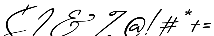 Syabian Italic Font OTHER CHARS