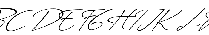 Syabian Italic Font UPPERCASE