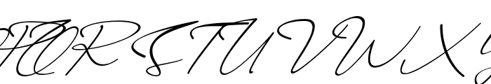 Syabian Italic Font UPPERCASE