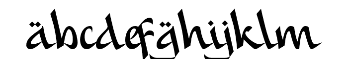 Syafall-Regular Font LOWERCASE