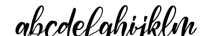 Syahnas Italic Font LOWERCASE