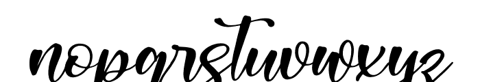 Syahnas Italic Font LOWERCASE