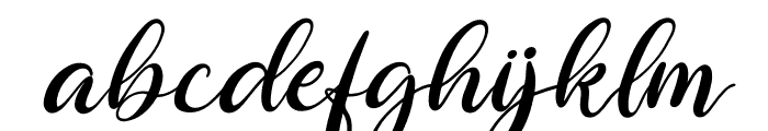Syahrine love Italic Font LOWERCASE
