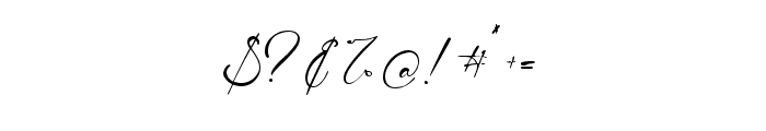 Sydney Signature Font OTHER CHARS
