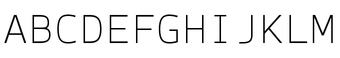 SykeMono-Thin Font UPPERCASE