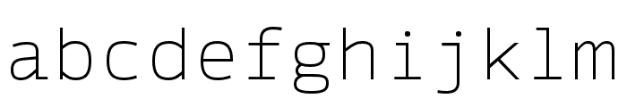 SykeMono-Thin Font LOWERCASE