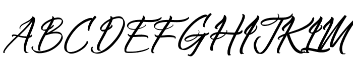 Symphony Calligraphy Italic Font UPPERCASE
