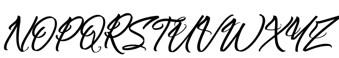 Symphony Calligraphy Italic Font UPPERCASE