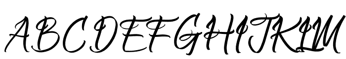 Symphony Calligraphy Font UPPERCASE