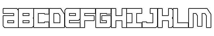 Syntachron Bold Cond Outline Font LOWERCASE