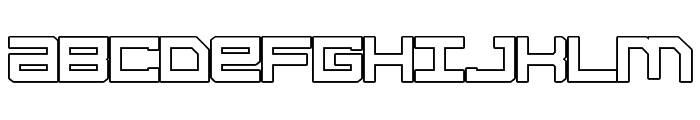 Syntachron Bold Outline Font LOWERCASE