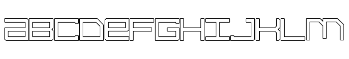 Syntachron Outline Font LOWERCASE