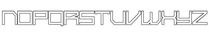 Syntachron Outline Font LOWERCASE