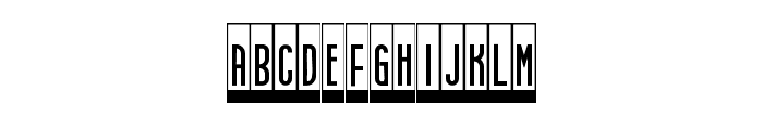 Synthesiser Regular Font UPPERCASE