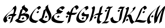 Syukran-Italic Font UPPERCASE