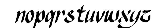 Syukran-Italic Font LOWERCASE