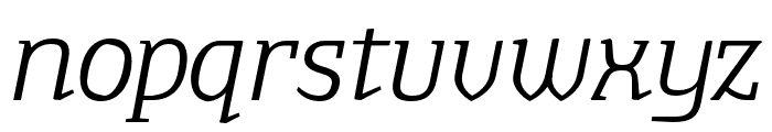 TA Shusha Light Italic Font LOWERCASE