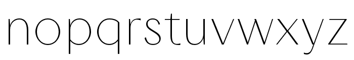 TA Solivare Extra Light Font LOWERCASE
