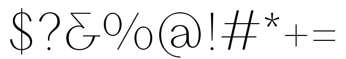 TA Solivare Light Font OTHER CHARS