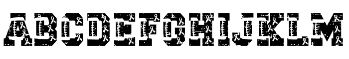 TACKLE CANCER Font LOWERCASE