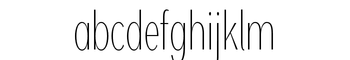 TAModernTimes-UltCnExtraLight Font LOWERCASE
