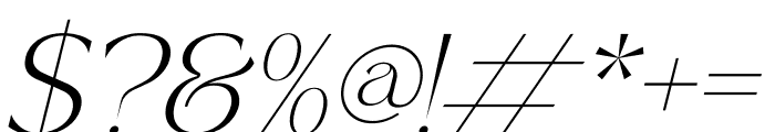 TAREKAH Italic Font OTHER CHARS