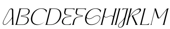 TAREKAH Italic Font UPPERCASE